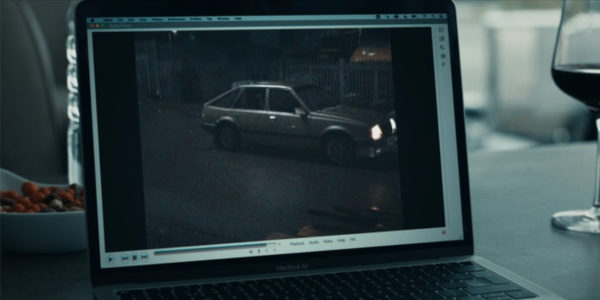 A car on a computer screen