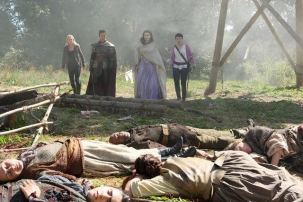 This can only mean good things. Emma (Jennifer Morrison), Mulan (Jaime Chung), Aurora (Sarah Bolger) and Snow (Ginnifer Goodwin) come across a massacre in 'The Doctor'