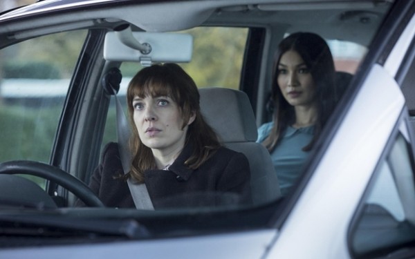 Laura (Katherine Parkinson) begrudgingly begins to trust Anita (Gemma Chan) in 'Episode 3'